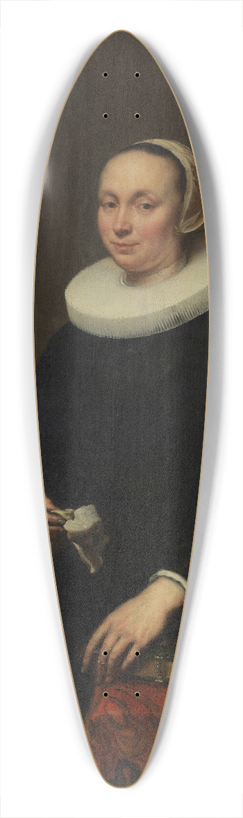 Jrgen Ovens - Portrait of a Woman 39.3 inch art pintail longboard deck