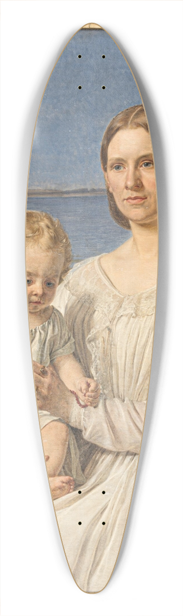 Jrgen Roed - Portrt af Maria Lehmann med datteren Margrethe 39.3 inch art pintail longboard deck
