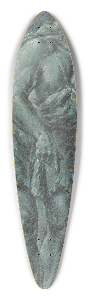 Juan Conchillos Falc - Saint John the Baptist 39.3 inch art pintail longboard deck