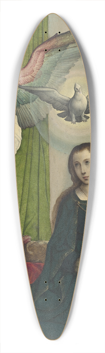 Juan de Flandes - The Annunciation 39.3 inch art pintail longboard deck