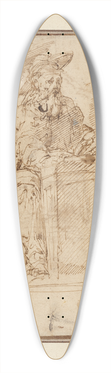 Juan del Castillo - St. Jerome 39.3 inch art pintail longboard deck