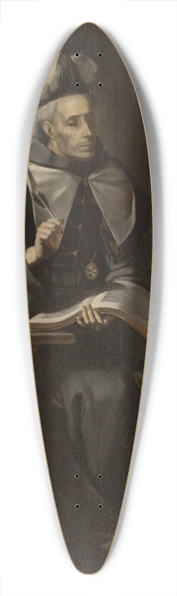 Juan de Valds Leal - Portrait of anEcclesiastic 39.3 inch art pintail longboard deck
