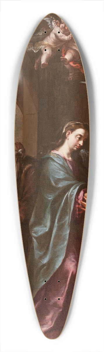 Juan de Valds Leal - The Visitation 39.3 inch art pintail longboard deck