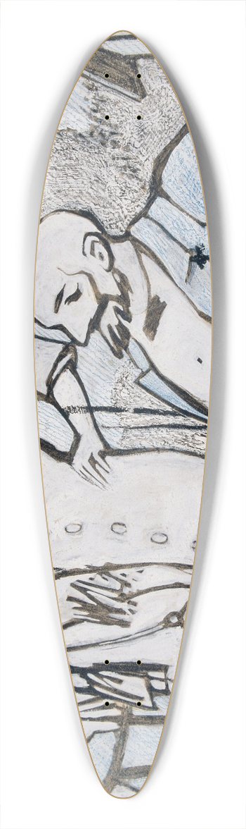 Juan Gris - Aux courses des Longchamps 39.3 inch art pintail longboard deck