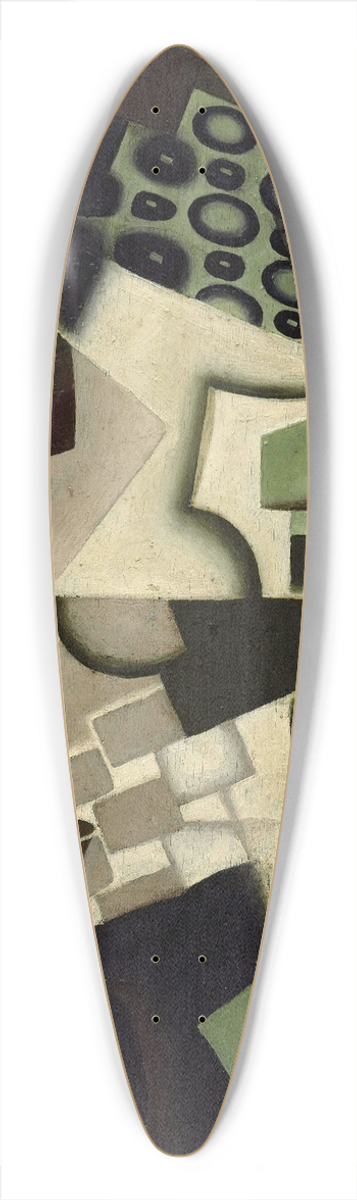 Juan Gris - Compotier et nappe  carreaux (Fruit Dish on a Checkered Tablecloth) 39.3 inch art pintail longboard deck