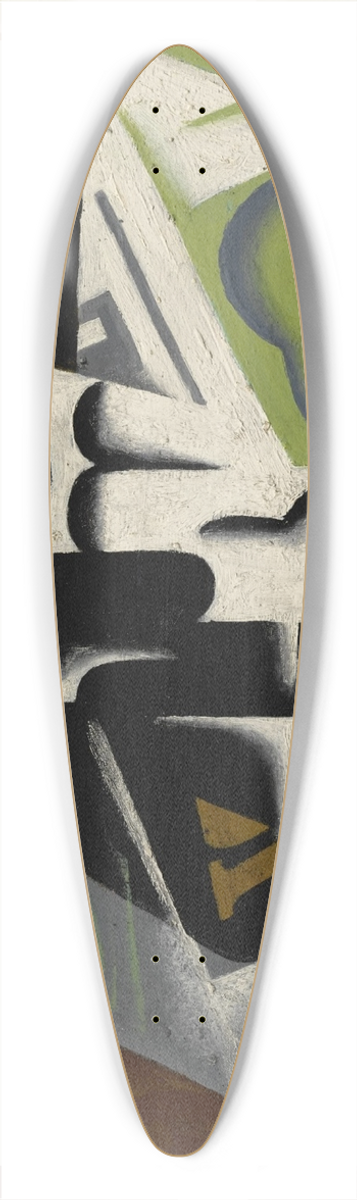 Juan Gris - Journal et compotier 39.3 inch art pintail longboard deck