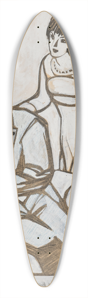 Juan Gris - Les Drames de ladultre 39.3 inch art pintail longboard deck