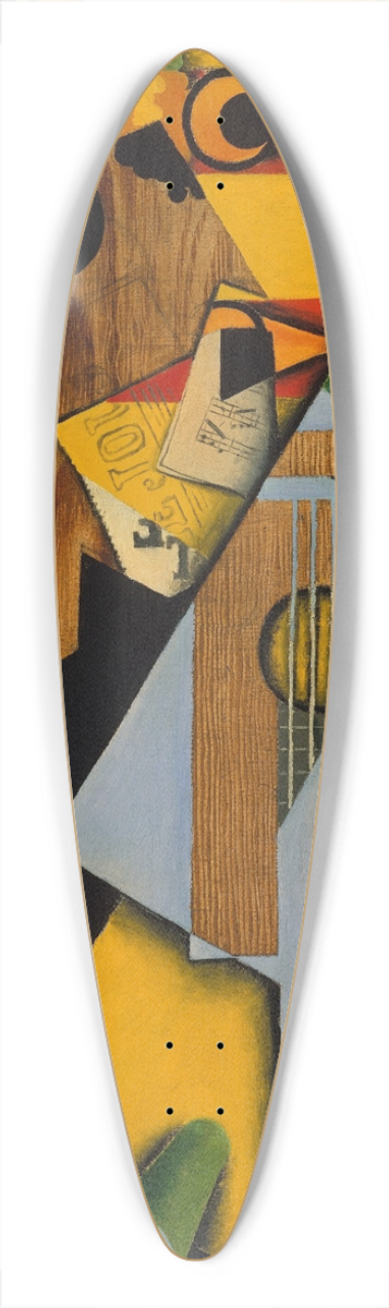 Juan Gris - Still Life with a Guitar 39.3 inch art pintail longboard deck