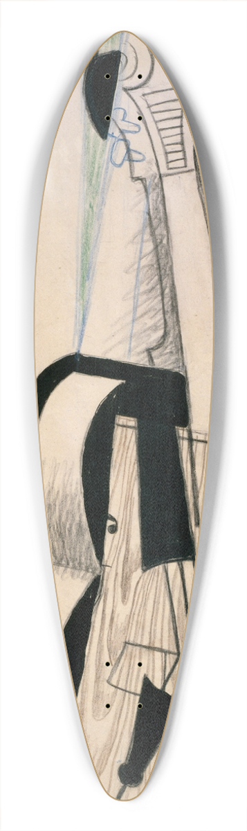 Juan Gris - Violin Hanging on a Wall 39.3 inch art pintail longboard deck