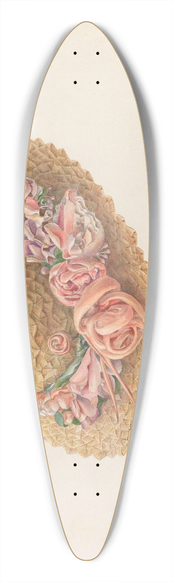 Juanita Donahoo - Hat 39.3 inch art pintail longboard deck