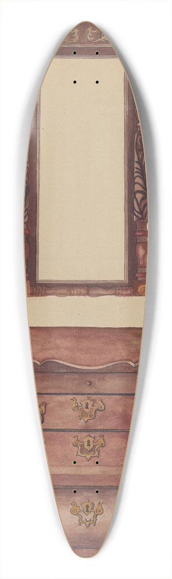 Juanita Lantz - Drawers and Mirror 39.3 inch art pintail longboard deck