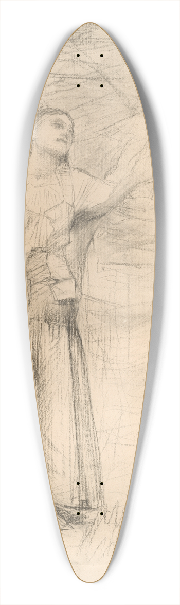 Jules Bastien-Lepage - Study for Joan of Arc 39.3 inch art pintail longboard deck
