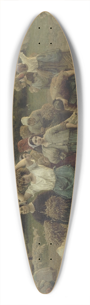 Jules Breton - Calling in the Gleaners 39.3 inch art pintail longboard deck