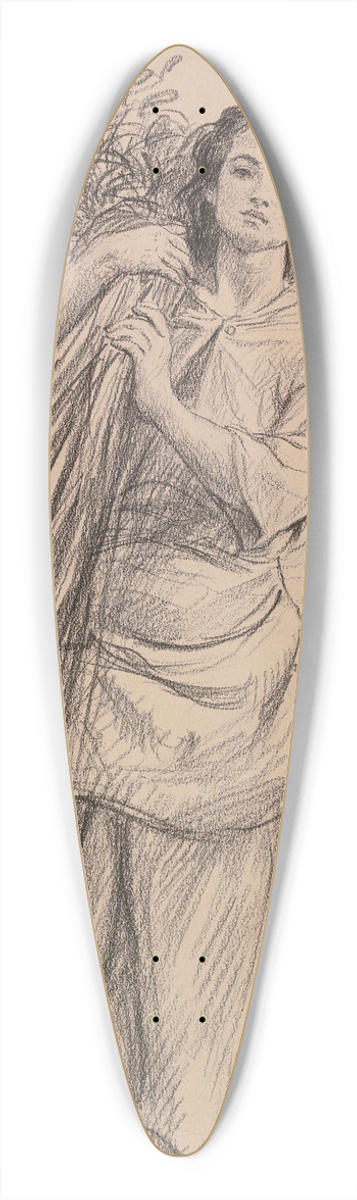 Jules Breton - Jeune Glaneuse Portant Une Gerbe 39.3 inch art pintail longboard deck