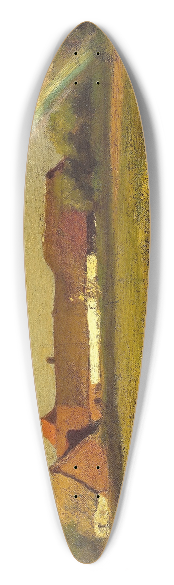 Jules Breton - Larc-en-ciel  Courrires 39.3 inch art pintail longboard deck