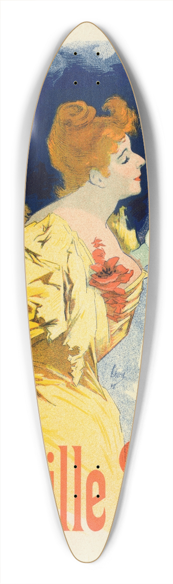 Jules Chret - Camille Stfani 39.3 inch art pintail longboard deck