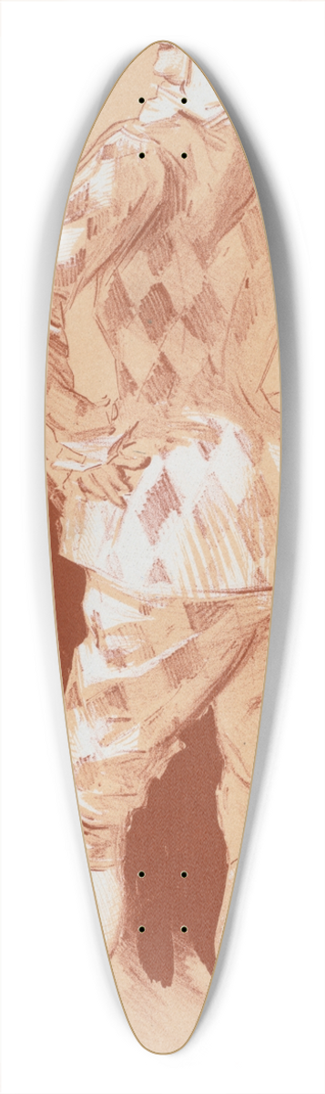 Jules Chret - Dessin original pour la couverture des Matres de lAffiche. 39.3 inch art pintail longboard deck
