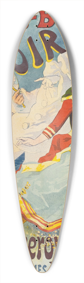 Jules Chret - Folies-Bergre Le Miroir 39.3 inch art pintail longboard deck