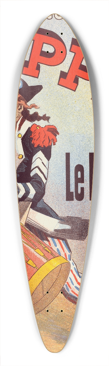 Jules Chret - Le Rappel 39.3 inch art pintail longboard deck