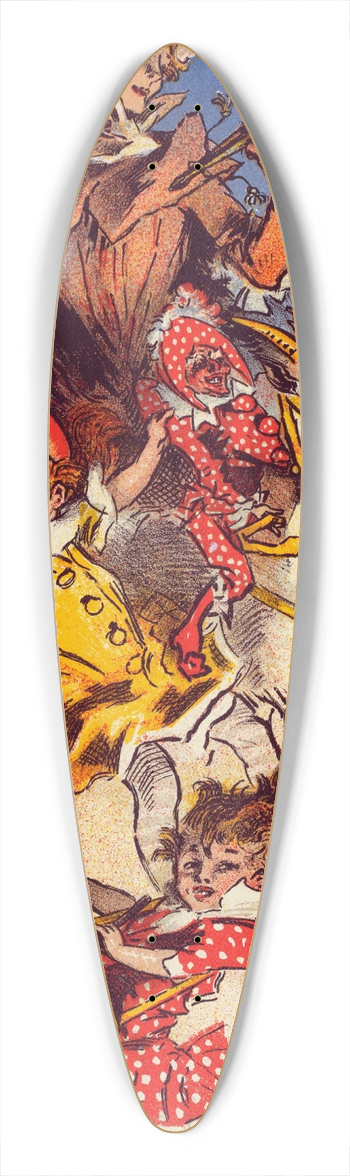 Jules Chret - Magasin Des Buttes Chaumont 39.3 inch art pintail longboard deck