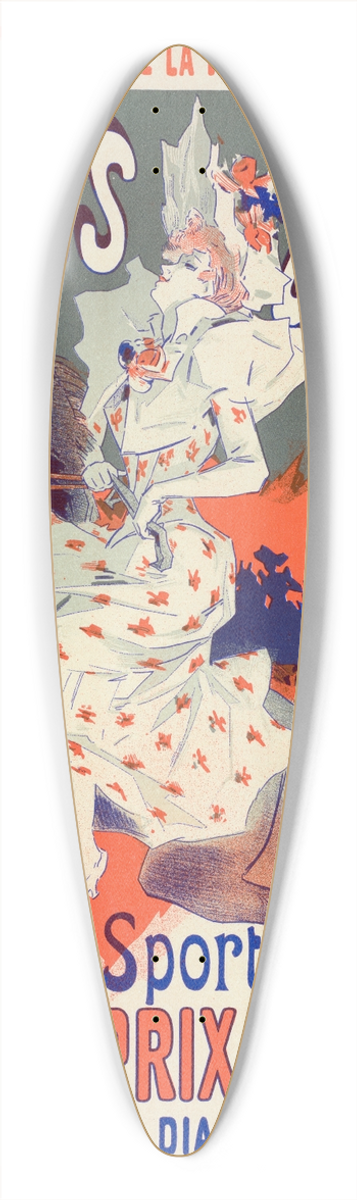 Jules Chret - Paris-Courses 39.3 inch art pintail longboard deck