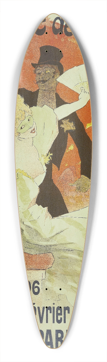 Jules Chret - Thtre De Lopra 39.3 inch art pintail longboard deck