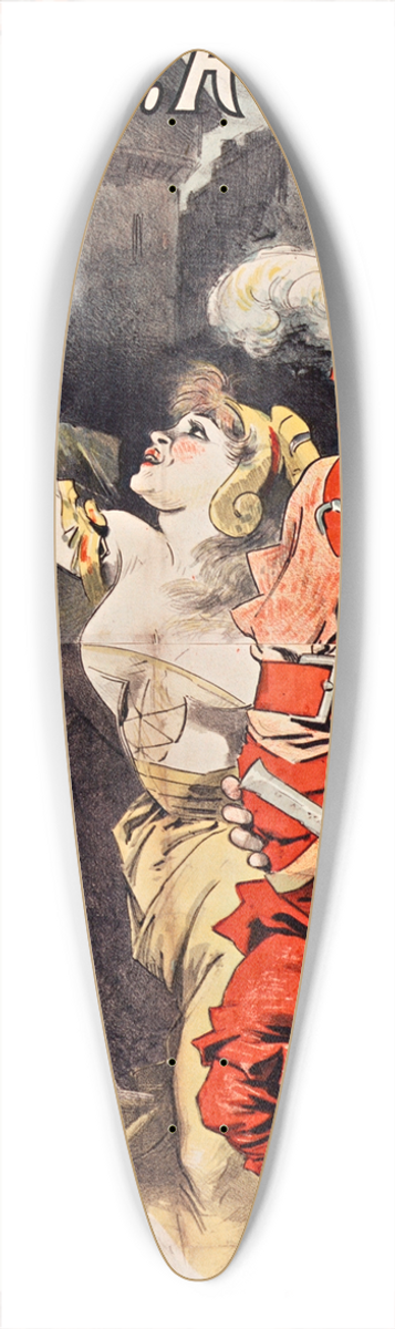 Jules Chret - uvres De Rabelais 39.3 inch art pintail longboard deck