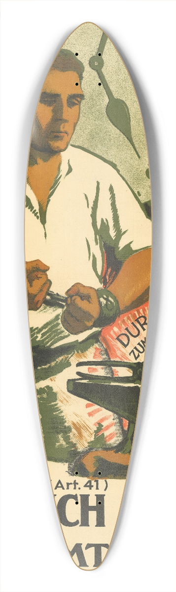Jules Courvoisier - 17. Februar  Fabrikgesetz (Art. 41)  Lasst mich arbeiten, Stimmt; Ja! 39.3 inch art pintail longboard deck