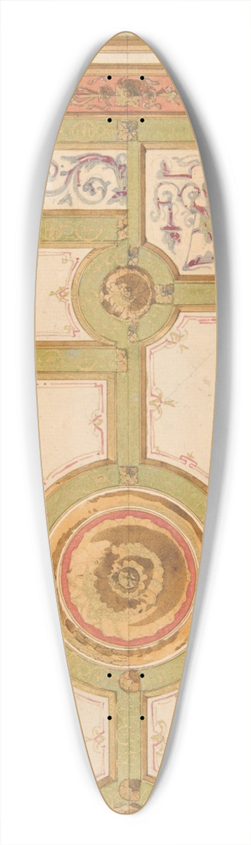 Jules-Edmond-Charles Lachaise - Alternative designs for the painted decoration of a ceiling 39.3 inch art pintail longboard deck