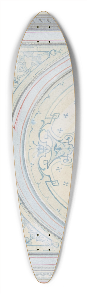 Jules-Edmond-Charles Lachaise - Design for the decoration of a ceiling 39.3 inch art pintail longboard deck