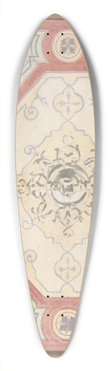 Jules-Edmond-Charles Lachaise - Design for the decoration of a ceiling 39.3 inch art pintail longboard deck