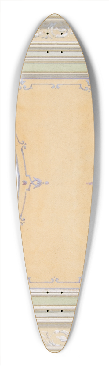Jules-Edmond-Charles Lachaise - Design for the painted decoration of a ceiling 39.3 inch art pintail longboard deck