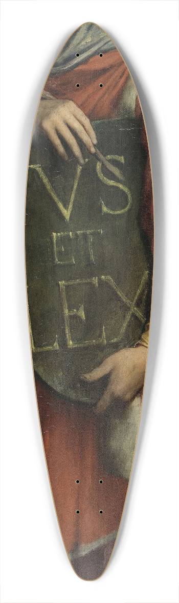 Jules Elie Delaunay - Le Droit Ecrit 39.3 inch art pintail longboard deck