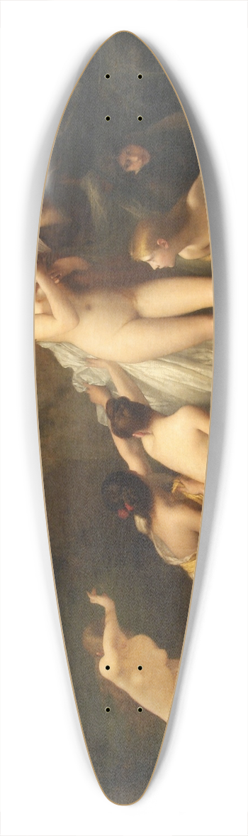 Jules Joseph Lefebvre - Diane surprised 39.3 inch art pintail longboard deck