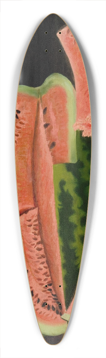 Julia Mcentee Dillon - Watermelons 39.3 inch art pintail longboard deck