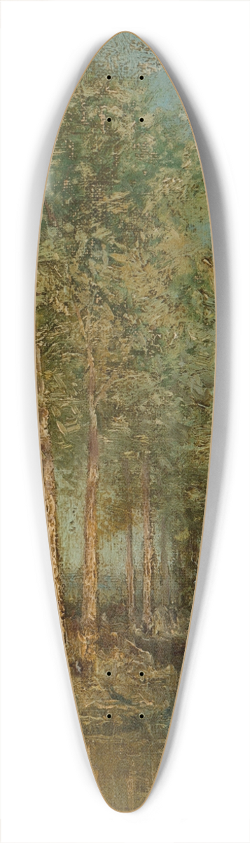 Julian Onderdonk - The Woodland Glade, Maine 39.3 inch art pintail longboard deck