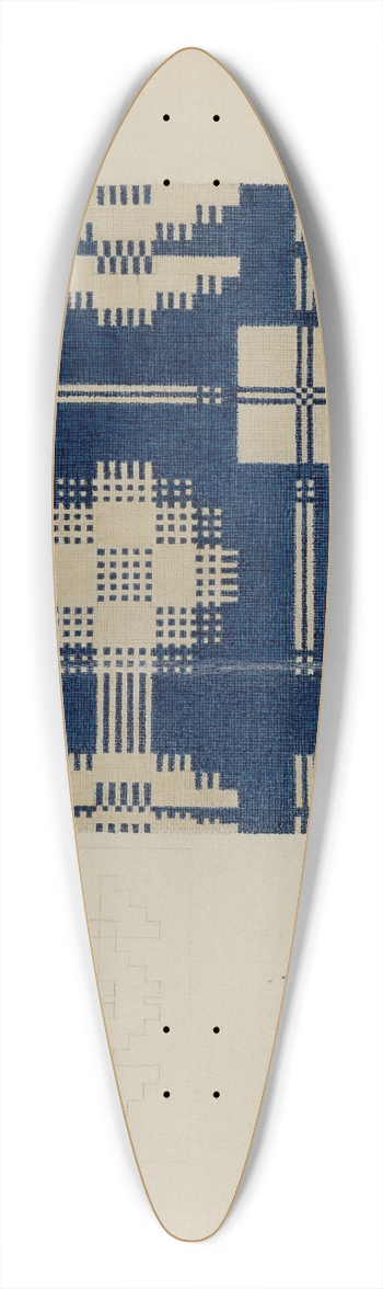 Julie C. Brush - Handspun Bedspread 39.3 inch art pintail longboard deck