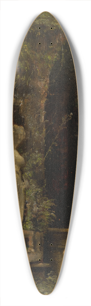 Julie Wilhelmine Hagen-Schwarz - Grotto in Rome 39.3 inch art pintail longboard deck