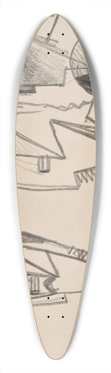 Julio Gonzlez - Ttes 39.3 inch art pintail longboard deck