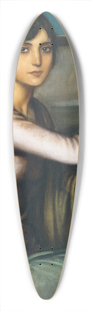 Julio Romero De Torres - Tristeza Andaluza (Melancholy) 39.3 inch art pintail longboard deck