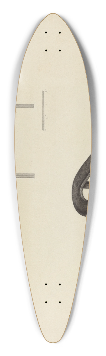 Julius Bellamy - Flat Iron Holder 39.3 inch art pintail longboard deck