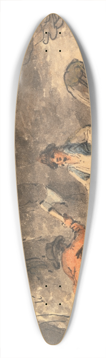Julius Caesar Ibbetson - Squared 39.3 inch art pintail longboard deck