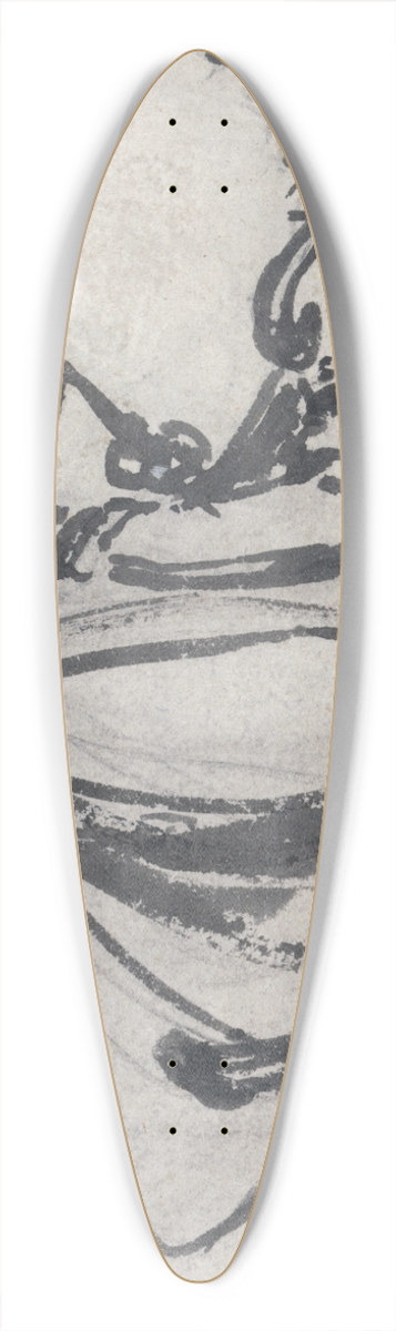 Julius Caesar Ibbetson - Study of a Woman Seated on a Horse 39.3 inch art pintail longboard deck