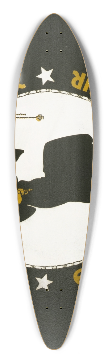 Julius Gipkens - Gold gab ich zur Wehr, Eisen nahm ich zur Ehr 39.3 inch art pintail longboard deck
