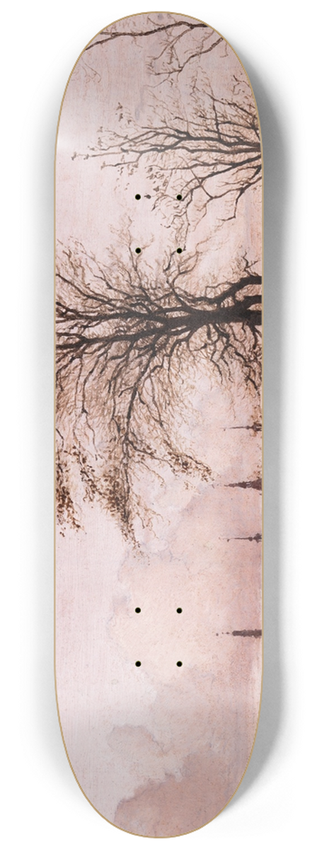 Christen Kbke - Autumn Landscape. Frederiksborg Castle in the Middle Distance 8.25 inch art skate deck