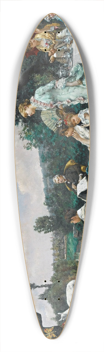 Julius Leblanc Stewart - The Mountebank 39.3 inch art pintail longboard deck