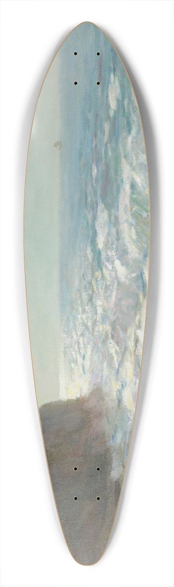Julius Olsson - Silver sea, Irish coast 39.3 inch art pintail longboard deck