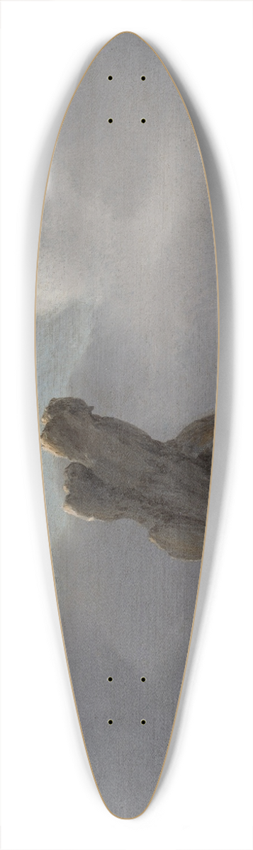 Julius Porcellis - Ships in distress off a rocky coast 39.3 inch art pintail longboard deck