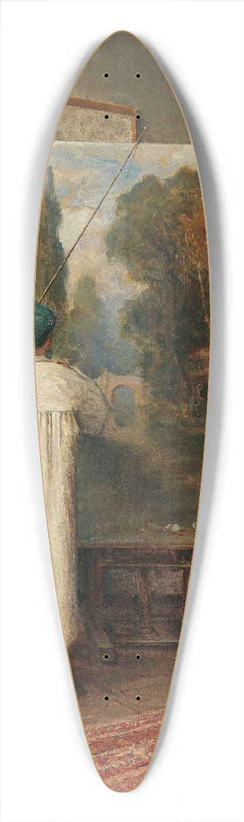 Julius Sergius Klever - in seinem Atelier 39.3 inch art pintail longboard deck
