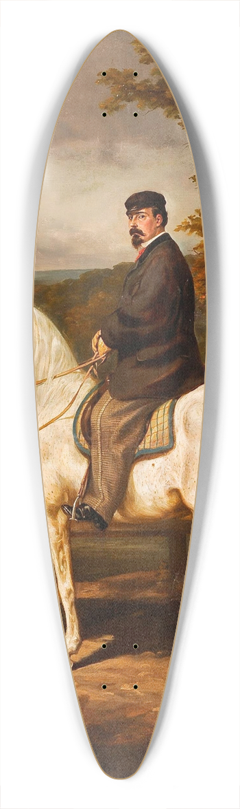 Juliusz Kossak - Rider 39.3 inch art pintail longboard deck